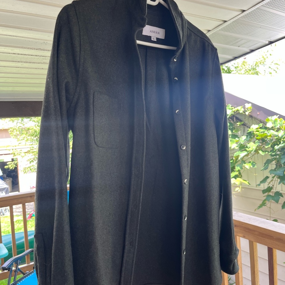 Anian women’s melton wool shirt jacket